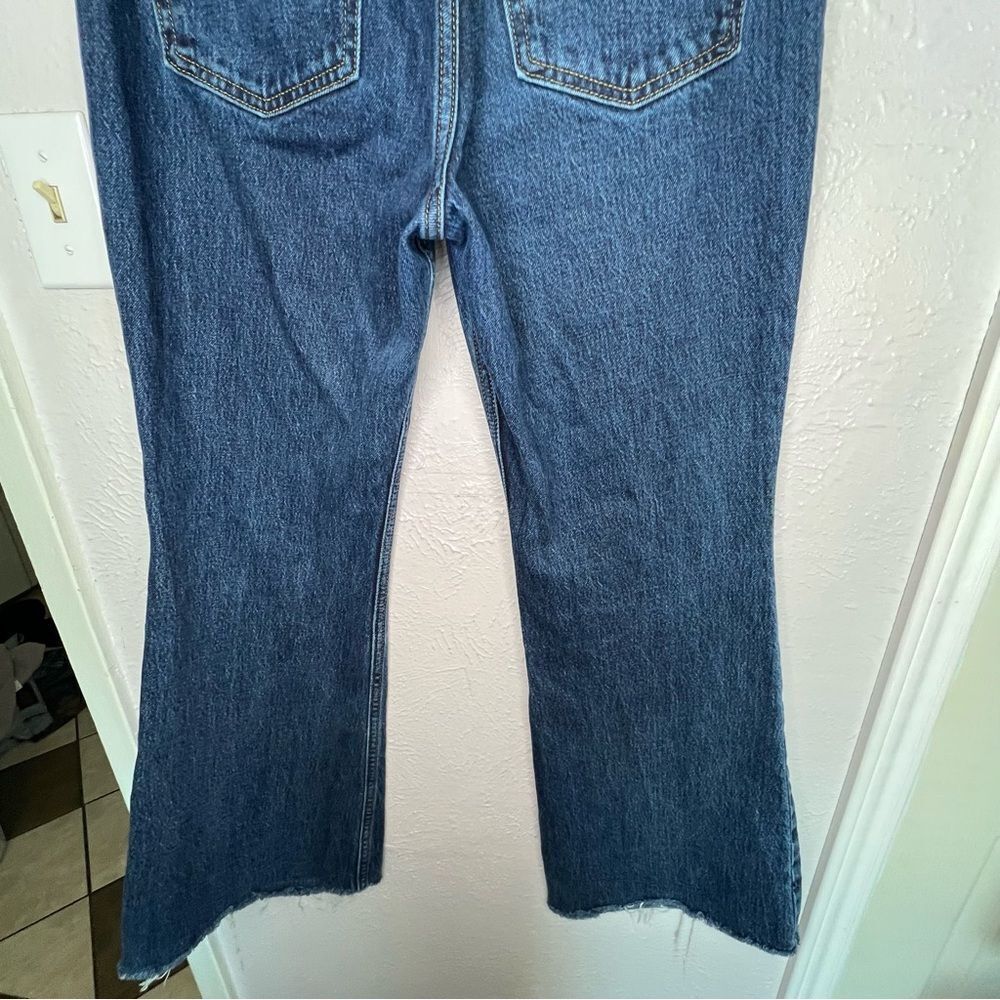 Levi’s Premium 70s High Flare Classic Blue Women's Dark Blue Denim Jeans Sz 28 - Picture 7 of 11